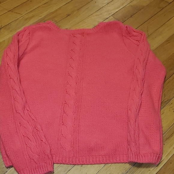 Women's H&M pink cable kint sweater size medium - Picture 6 of 6